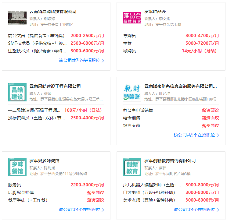 羅平最新招聘信息全面概覽