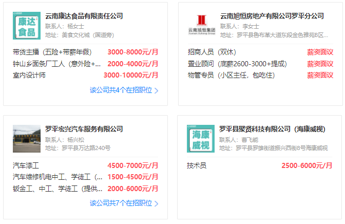 羅平最新招聘信息全面概覽