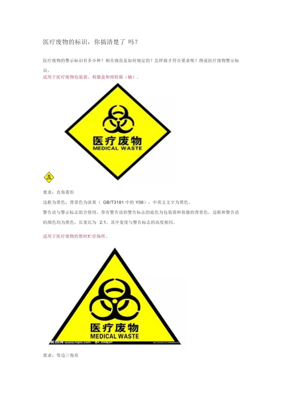 最新醫(yī)療廢物標識圖片全解析，認識其重要性及正確應用