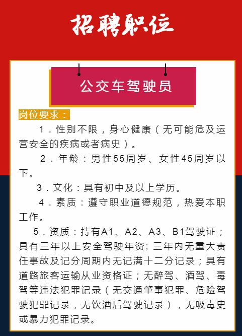 徐州最新駕駛員崗位招聘全面概覽