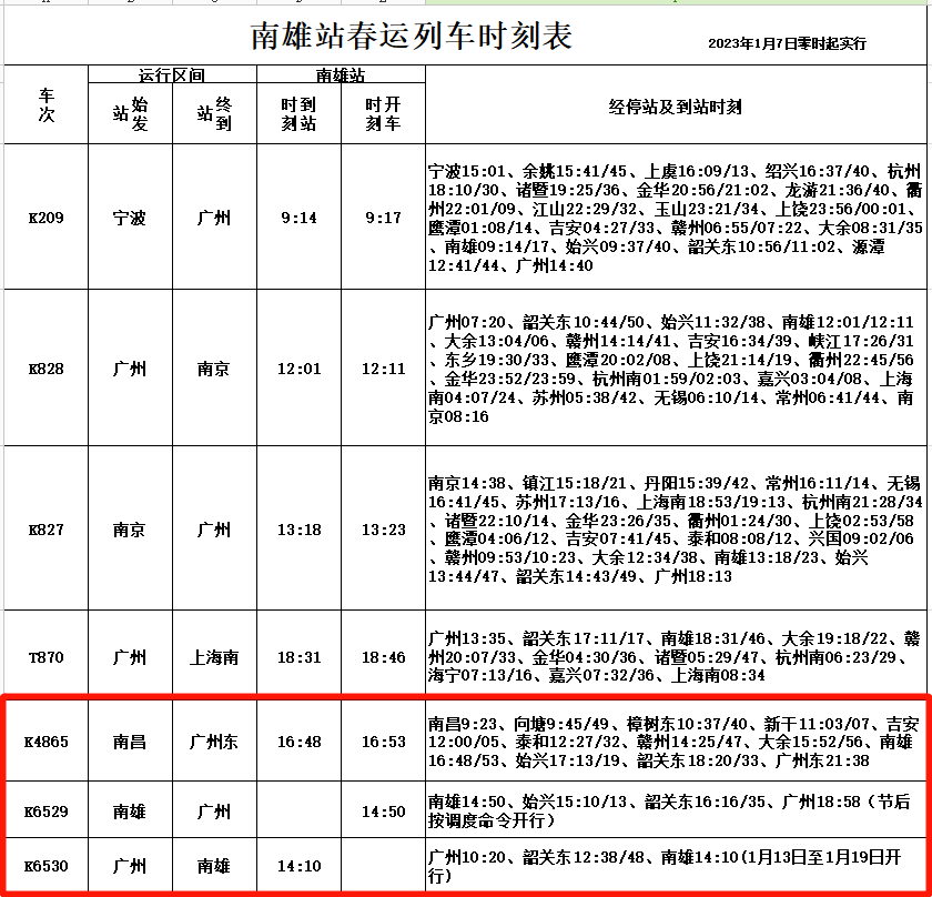 南雄火車站最新時(shí)刻表全面解析